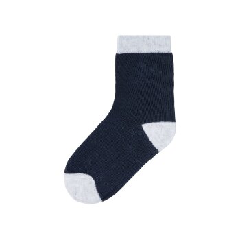 lupilu® Kleinkinder Socken, 7 Paar, mit Bio-Baumwolle (Streifen/navy/grau, 23-26) - B-Ware neuwertig