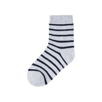 lupilu® Kleinkinder Socken, 7 Paar, mit Bio-Baumwolle (Streifen/navy/grau, 23-26) - B-Ware neuwertig