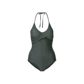 esmara® Damen Badeanzug, pflegeleichte Qualität (grün, 42) - B-Ware neuwertig