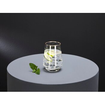 ERNESTO® Glas Set, 6-teilig, mit Goldrand (Wasserglas) - B-Ware neuwertig