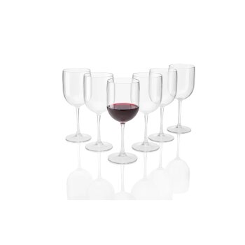 ERNESTO® Gläserset aus stabilem Kunststoff, 6-teilig, Champagnergläser, transparent - B-Ware neuwertig