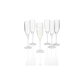 ERNESTO® Gläserset aus stabilem Kunststoff, 6-teilig, Champagnergläser, transparent - B-Ware neuwertig