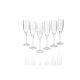 ERNESTO® Gläserset aus stabilem Kunststoff, 6-teilig, Champagnergläser, transparent - B-Ware neuwertig