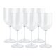 ERNESTO® Gläserset aus stabilem Kunststoff, 6-teilig, Champagnergläser, transparent - B-Ware neuwertig