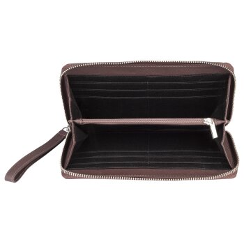 esmara® Damen Leder-Geldbörse mit vielen Steckfächern (Bordeaux) - B-Ware sehr gut