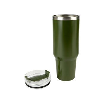 ERNESTO® Doppelwandiger Becher (1,2L ohne Griff, Grün) - B-Ware neuwertig