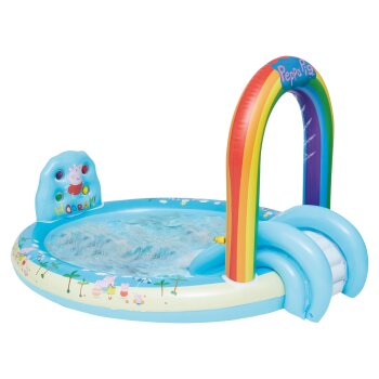 Peppa Pig Playpool, mit Rutsche, Regenbogensprinkler und...