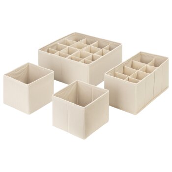 LIVARNO home Aufbewahrungsbox 4er, zusammenfaltbar - B-Ware