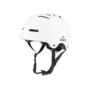 CRIVIT Kinder-Inlinerhelm mit Rücklicht (Weiß, S/M) - B-Ware neuwertig