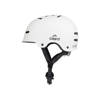 CRIVIT Kinder-Inlinerhelm mit Rücklicht (Weiß, S/M) - B-Ware neuwertig
