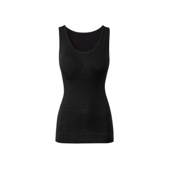 esmara® Damen Soft-Shaping-Hemd, seamless (schwarz, M(40/42)) - B-Ware neuwertig