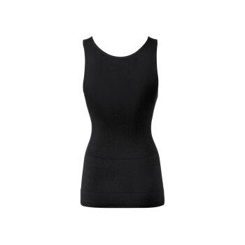 esmara® Damen Soft-Shaping-Hemd, seamless (schwarz, M(40/42)) - B-Ware neuwertig