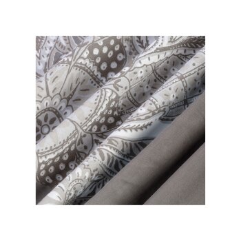 LIVARNO home Satinbettwäsche, 220 x 200 cm, grau - B-Ware neuwertig