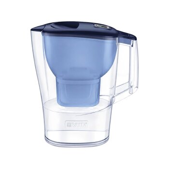 BRITA Wasserfilterkanne Aluna, 2,4 l, Blau, inkl. MAXTRA...