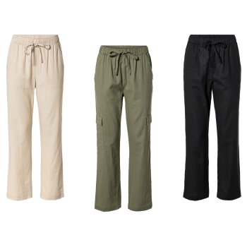 esmara® Damen Leinenhose, hohe Leibhöhe - B-Ware