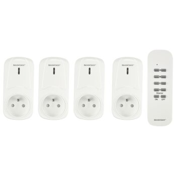 SILVERCREST® Funksteckdosen-Set Innen, 5-teilig -...