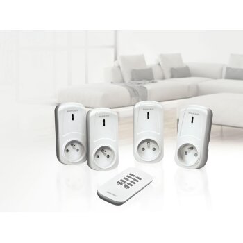 SILVERCREST® Funksteckdosen-Set Innen, 5-teilig -...