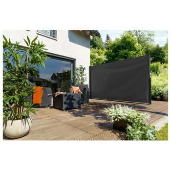 LIVARNO home Seitenmarkise, 350 x 200 cm, schwarz -...