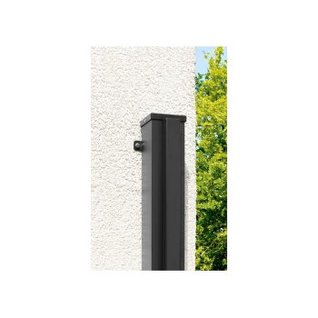 LIVARNO home Seitenmarkise, 350 x 200 cm, schwarz - B-Ware neuwertig