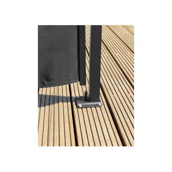 LIVARNO home Seitenmarkise, 350 x 200 cm, schwarz - B-Ware neuwertig