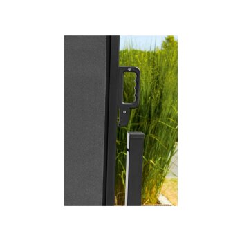 LIVARNO home Seitenmarkise, 350 x 200 cm, schwarz - B-Ware neuwertig