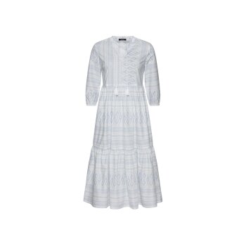esmara® Damen Kleid, in modischer Midi-Länge (weiß, 38) - B-Ware neuwertig