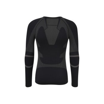CRIVIT Herren Funktionsunterhemd, langarm, seamless (schwarz/grau, L(52/54)) - B-Ware neuwertig