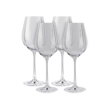 ERNESTO® Rotwein- / Wassergläser geriffelt,...