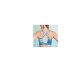 CRIVIT Damen Sport-Bustier, Light Level, kühlend (blau, L(44/46)) - B-Ware neuwertig