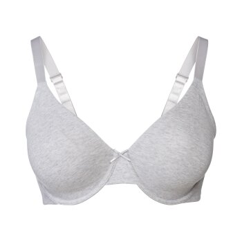 esmara® Damen Bügel-BHs, 2 Stück, mit gemouldeten Cups (hellgrau/weiß, 85D) - B-Ware neuwertig