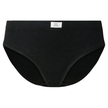 esmara® Damen Slips, 3 Stück, in modischer Ripp-Qualität (schwarz, M (40/42)) - B-Ware neuwertig