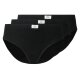 esmara® Damen Slips, 3 Stück, in modischer Ripp-Qualität (schwarz, M (40/42)) - B-Ware neuwertig