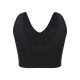 CRIVIT Damen Sport Bustier, Medium Level, seamless (schwarz, S (36/38)) - B-Ware neuwertig