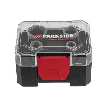 PARKSIDE PERFORMANCE® Diamant-Bohrkronen / Diamant-Bohrkrone, mit Aufbewahrungskoffer - B-Ware