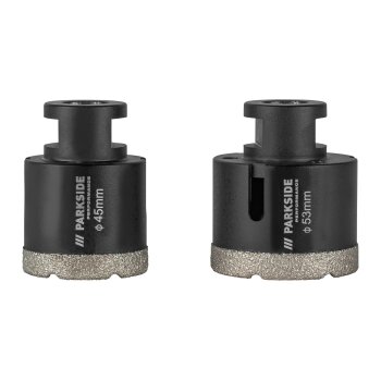 PARKSIDE PERFORMANCE® Diamant-Bohrkronen / Diamant-Bohrkrone, mit Aufbewahrungskoffer - B-Ware