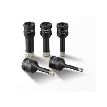 PARKSIDE PERFORMANCE® Diamant-Bohrkronen / Diamant-Bohrkrone, mit Aufbewahrungskoffer - B-Ware
