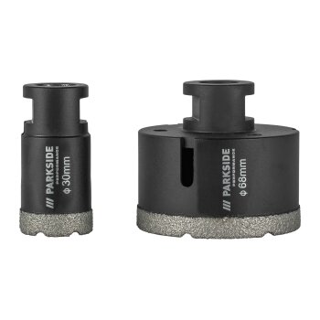 PARKSIDE PERFORMANCE® Diamant-Bohrkronen / Diamant-Bohrkrone, mit Aufbewahrungskoffer - B-Ware