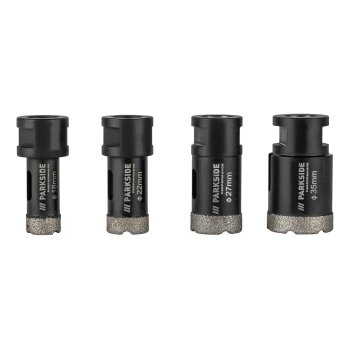 PARKSIDE PERFORMANCE® Diamant-Bohrkronen / Diamant-Bohrkrone, mit Aufbewahrungskoffer - B-Ware