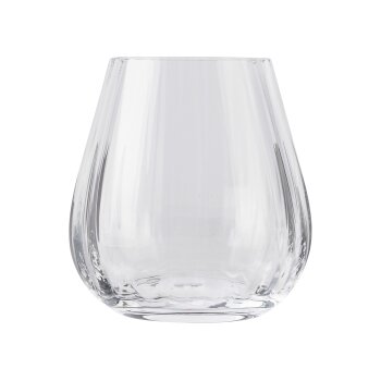 ERNESTO® Rotwein- / Wassergläser geriffelt, Kristallglas (Wasserglas) - B-Ware neuwertig