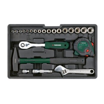 PARKSIDE® »PWBM A1«Werkzeugkoffer mit Akkuschrauber, 92-teilig, in stabilem Metallkoffer - B-Ware sehr gut