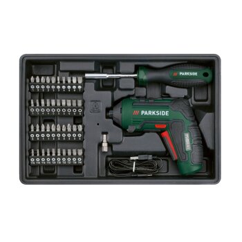 PARKSIDE® »PWBM A1«Werkzeugkoffer mit Akkuschrauber, 92-teilig, in stabilem Metallkoffer - B-Ware sehr gut