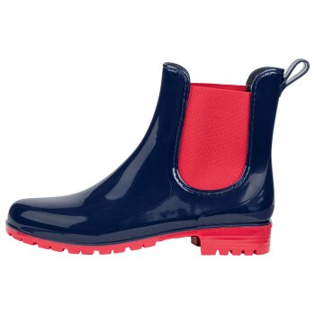 esmara® Damen Regenstiefelette, mit seitlichen Gummizügen (blue, 39) - B-Ware neuwertig