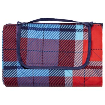 LIVARNO home Picknickdecke, 127 x 168 cm (Karo rot/blau) - B-Ware neuwertig