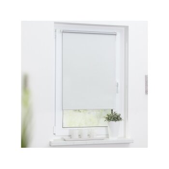 Lichtblick Klemmfix Thermo-Rollo, blickdicht, wärmeisolierend, Montage ohne Bohren, 80 x 150 cm, weiß - B-Ware neuwertig