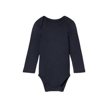 lupilu® Baby Bodies, 2 Stück, langarm, aus reiner Baumwolle (navy/weiß, 74/80) - B-Ware neuwertig