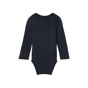lupilu® Baby Bodies, 2 Stück, langarm, aus reiner Baumwolle (navy/weiß, 74/80) - B-Ware neuwertig
