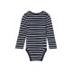 lupilu® Baby Bodies, 2 Stück, langarm, aus reiner Baumwolle (navy/weiß, 74/80) - B-Ware neuwertig