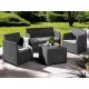 LIVARNO home Loungeset, 4-teilig, Pre Zero, anthrazit/grau - B-Ware sehr gut