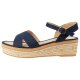 esmara® Damen Keilsandalen im sommerlichen Bast-Look (Blau, 40) - B-Ware sehr gut