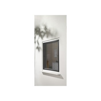 LIVARNO home Alu-Insektenschutz-Fenster ultraflach, 130 x 150 cm - B-Ware